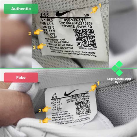 nikes air fake|how to legit check tns.